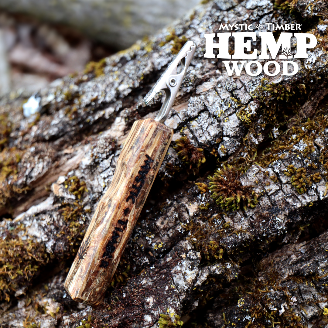 Pocket Natural HempWood Handled Roach Clip - Mystic Timber®